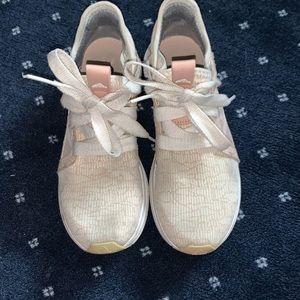 light pink adidas sneakers